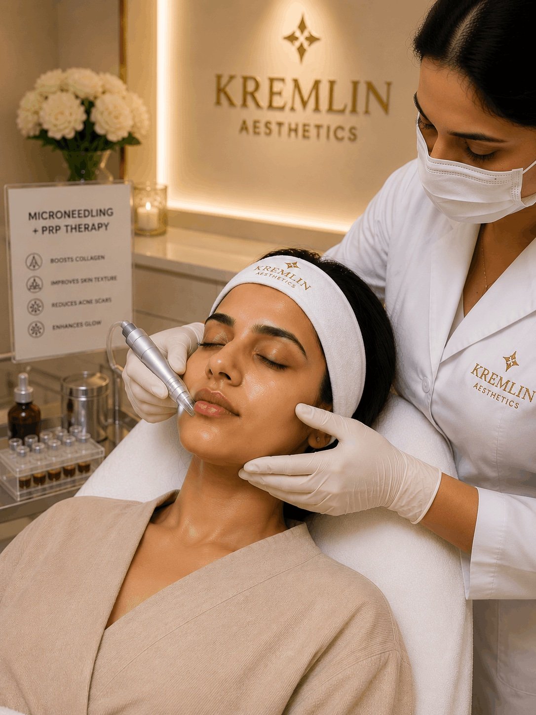 Microneedling with PRP at Kremlin Aesthetics